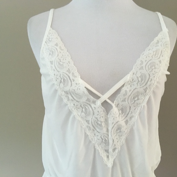 White Teddie Medium Sheer Adjustable Straps - Picture 8 of 9